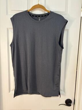 LEG3ND Mens sleeveless T-Shirt, Gray, XL